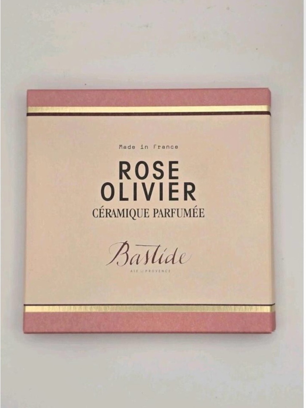Bastide Rose Olivier Scented Ceramic — Pink/Cream